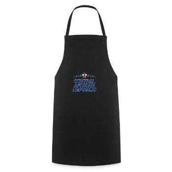 Central African Republic - Cooking Apron - black - Front - AI Model Male 185 dark (185cm)