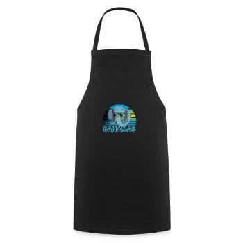 Bahamas - Cooking Apron - black - Front - AI Model Male 185 dark (185cm)