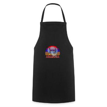 Armenia - Cooking Apron - black - Front - AI Model Male 185 dark (185cm)
