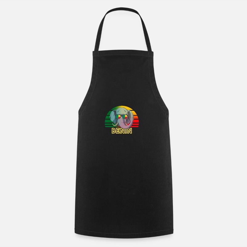 Bénin - Tablier de cuisine - noir