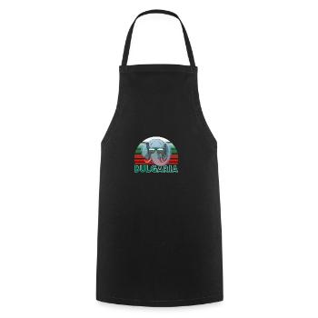 Bulgarie - Tablier de cuisine - noir - Devant - AI Model Male 185 dark (185cm)