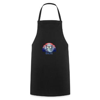 Saba - Cooking Apron - black - Front - AI Model Male 185 dark (185cm)