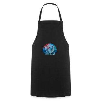 Tuvalu - Tablier de cuisine - noir - Devant - AI Model Male 185 dark (185cm)
