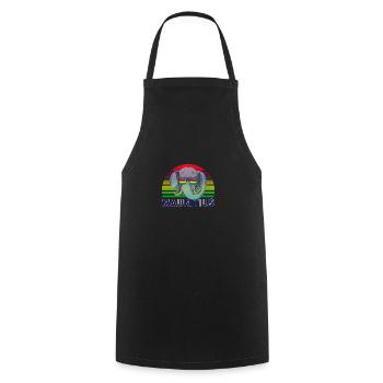 Mauritius - Cooking Apron - black - Front - AI Model Male 185 dark (185cm)