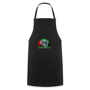 Martinique - Tablier de cuisine - noir - Devant - AI Model Male 185 dark (185cm)