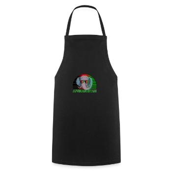 Afghanistan - Cooking Apron - black - Front - AI Model Male 185 dark (185cm)