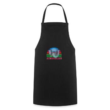 Azerbaïdjan - Tablier de cuisine - noir - Devant - AI Model Male 185 dark (185cm)
