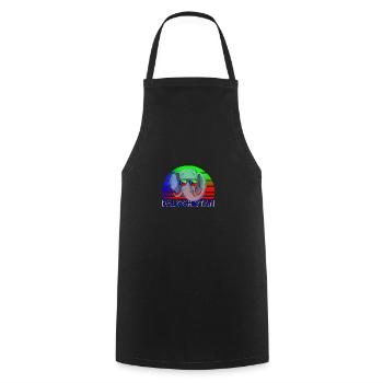 Baloutchistan - Tablier de cuisine - noir - Devant - AI Model Male 185 dark (185cm)