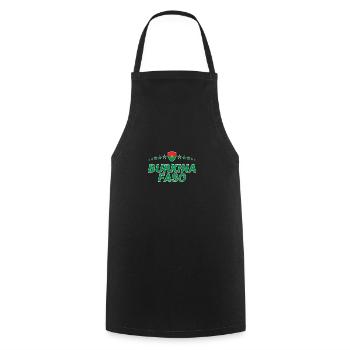 Burkina Faso - Cooking Apron - black - Front - AI Model Male 185 dark (185cm)