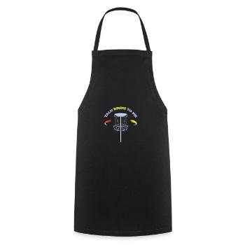 Disc Golf Frisbee - Cooking Apron - black - Front - AI Model Male 185 dark (185cm)
