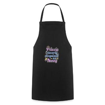 Nanny Babysitter Childminder - Cooking Apron - black - Front - AI Model Male 185 dark (185cm)