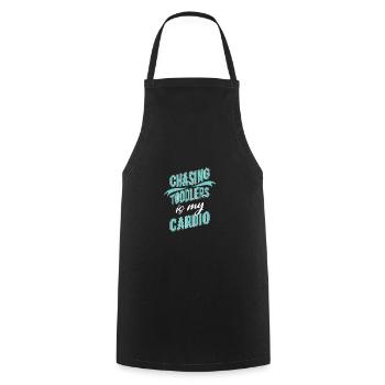 Nanny Babysitter Childminder - Cooking Apron - black - Front - AI Model Male 185 dark (185cm)
