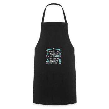 Nanny Babysitter Childminder - Cooking Apron - black - Front - AI Model Male 185 dark (185cm)