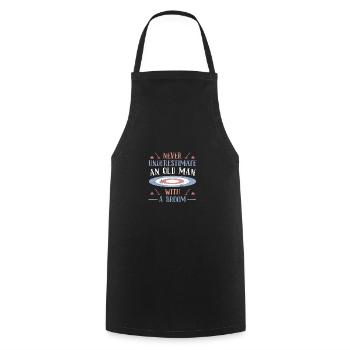 Curling - Tablier de cuisine - noir - Devant - AI Model Male 185 dark (185cm)