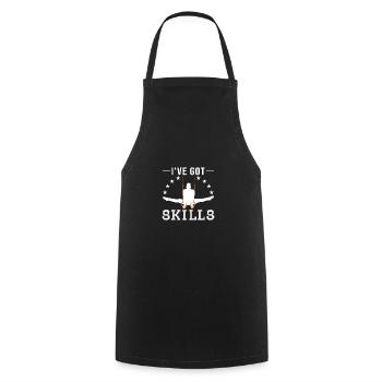 Gymnastique Gymnastique Gymnastes - Tablier de cuisine - noir - Devant - AI Model Male 185 dark (185cm)