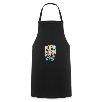 Pop-corn - Tablier de cuisine - noir - Devant - AI Model Male 185 dark (185cm)