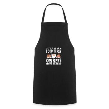 Food Truck Streetfood - Cooking Apron - black - Front - AI Model Male 185 dark (185cm)