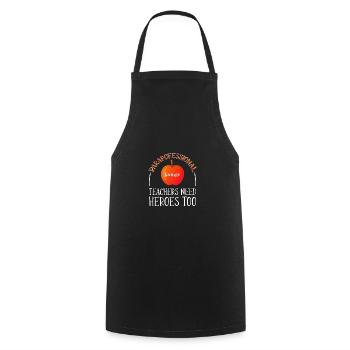Paraprofessionnel - Tablier de cuisine - noir - Devant - AI Model Male 185 dark (185cm)