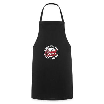 Softball - Cooking Apron - black - Front - AI Model Male 185 dark (185cm)