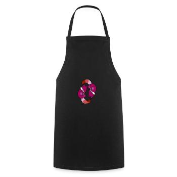 Yin Yang Füchse Lesbian Pride - Kochschürze - Schwarz - Vorne - AI Model Male 185 dark (185cm)
