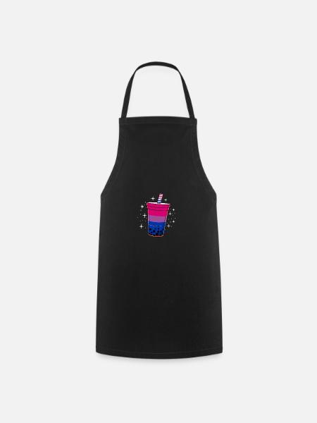 Bisexueller Bubble Tea Bisexuelles Geschenk - Kochschürze - Schwarz