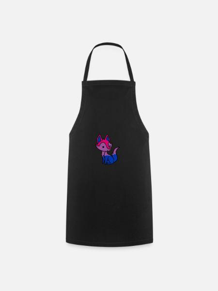 Bisexual Pride Fuchs Bisexuelles Geschenk - Forklæde - sort