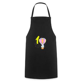 1 Year Old Balloon Seal Birthday - Cooking Apron - black - Front - AI Model Male 185 dark (185cm)