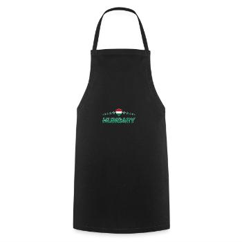 Hongrie - Tablier de cuisine - noir - Devant - AI Model Male 185 dark (185cm)