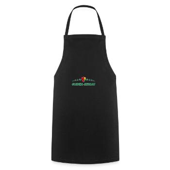 Guinea-Bissau - Cooking Apron - black - Front - AI Model Male 185 dark (185cm)