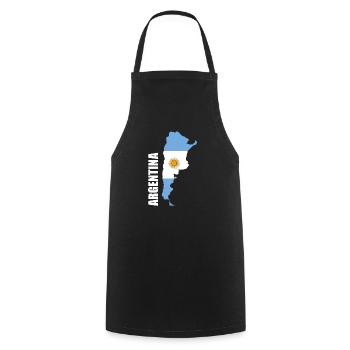 Argentina - Cooking Apron - black - Front - AI Model Male 185 dark (185cm)