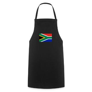 Drapeau de l’Afrique du Sud - Tablier de cuisine - noir - Devant - AI Model Male 185 dark (185cm)
