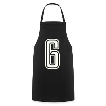 6 - Tablier de cuisine - noir - Devant - AI Model Male 185 dark (185cm)