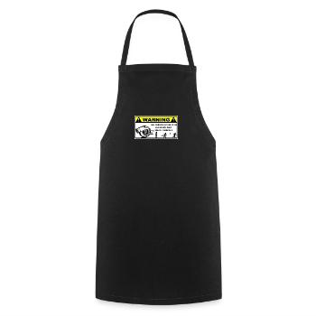 Turbo Warning - Cooking Apron - black - Front - AI Model Male 185 dark (185cm)