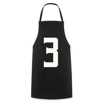 3 - Kochschürze - Schwarz - Vorne - AI Model Male 185 dark (185cm)