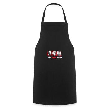 Bartliebhaber Vatertag Vater Bier Bär Tiger Mann - Kochschürze - Schwarz - Vorne - AI Model Male 185 dark (185cm)