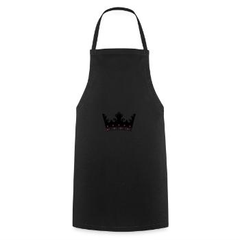 couronne - Tablier de cuisine - noir - Devant - AI Model Male 185 dark (185cm)