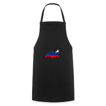 Russia Russland Putin - Kochschürze - Schwarz - Vorne - AI Model Male 185 dark (185cm)