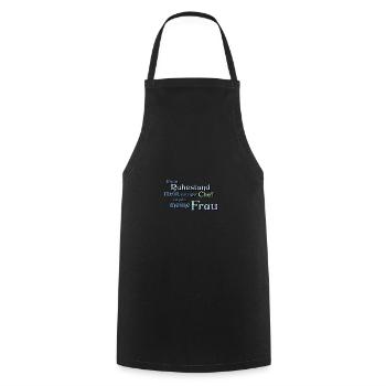 Ruhestand Frau spruch - Kochschürze - Schwarz - Vorne - AI Model Male 185 dark (185cm)