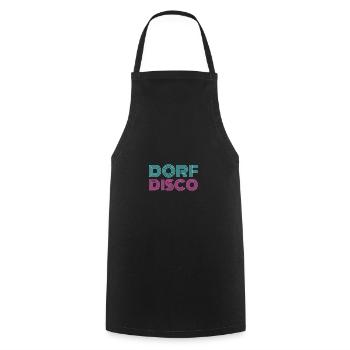 Dorf Disco Legenden Ackerparty - Kochschürze - Schwarz - Vorne - AI Model Male 185 dark (185cm)
