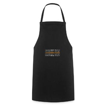J’ai pris une douche aujourd’hui en disant drôle de ringard - Tablier de cuisine - noir - Devant - AI Model Male 185 dark (185cm)