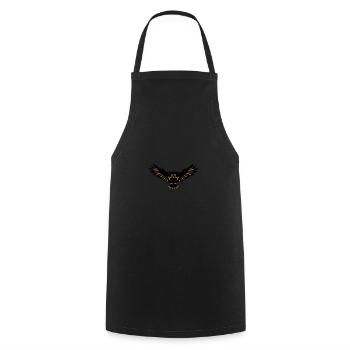 chouette faune 01 - Tablier de cuisine - noir - Devant - AI Model Male 185 dark (185cm)