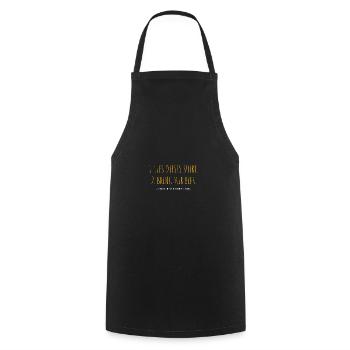 Bier Trinker Bierregel Biertrinker Spruch Saufen - Kochschürze - Schwarz - Vorne - AI Model Male 185 dark (185cm)