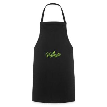 Vegangster Funny Health Food - Tablier de cuisine - noir - Devant - AI Model Male 185 dark (185cm)