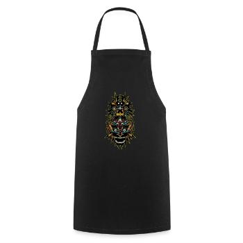 TOTEM TECHNO - Tablier de cuisine - noir - Devant - AI Model Male 185 dark (185cm)