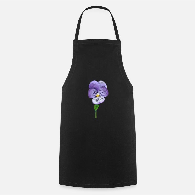 Viola tricolore - Tablier de cuisine - noir