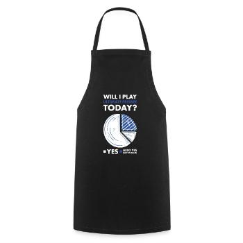 Sport vais-je jouer Ultimate Frisbee - Tablier de cuisine - noir - Devant - AI Model Male 185 dark (185cm)