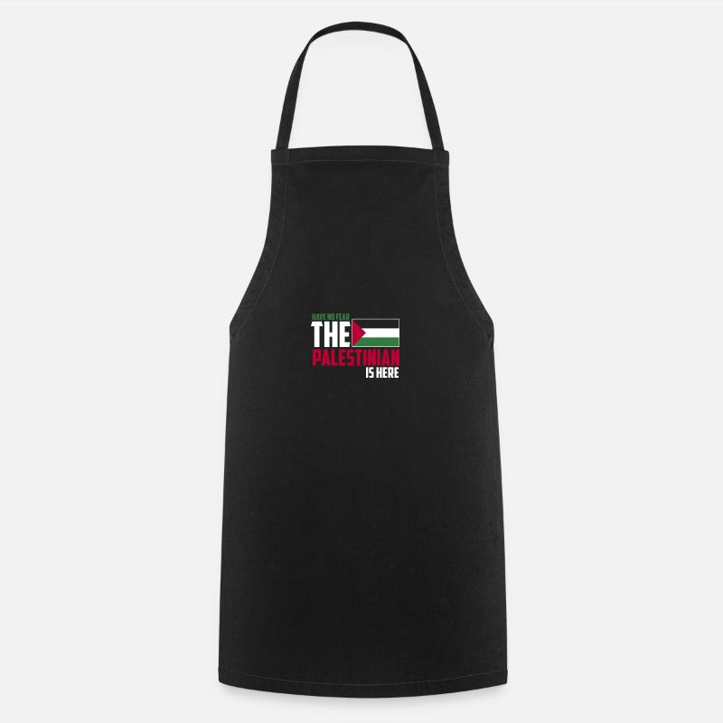 Palestine - Tablier de cuisine - noir