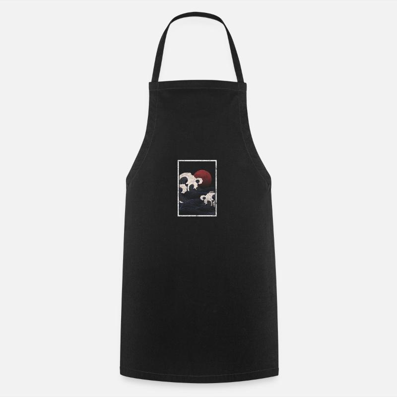 Japon - Tablier de cuisine - noir
