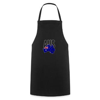 Australia flag - Cooking Apron - black - Front - AI Model Male 185 dark (185cm)