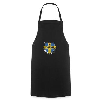 Suède - Tablier de cuisine - noir - Devant - AI Model Male 185 dark (185cm)